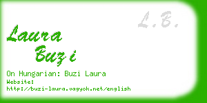 laura buzi business card